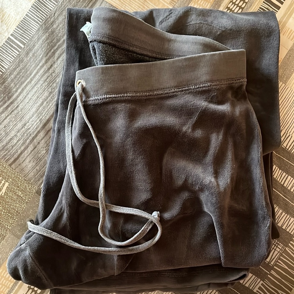 Dark blue-grey original Juicy Couture velour sweatpants
